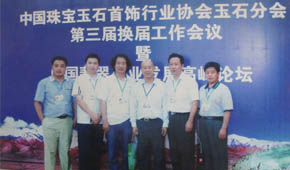 参加中国珠宝玉石首饰行业协会玉石分会第三届换届工作会议